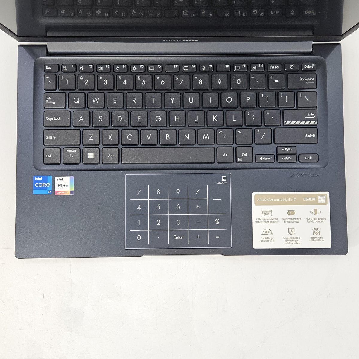 Vivobook 14 Blue 1.7 GHz Intel Core i7 13th Gen. 12GB RAM 512GB Solid State Drive