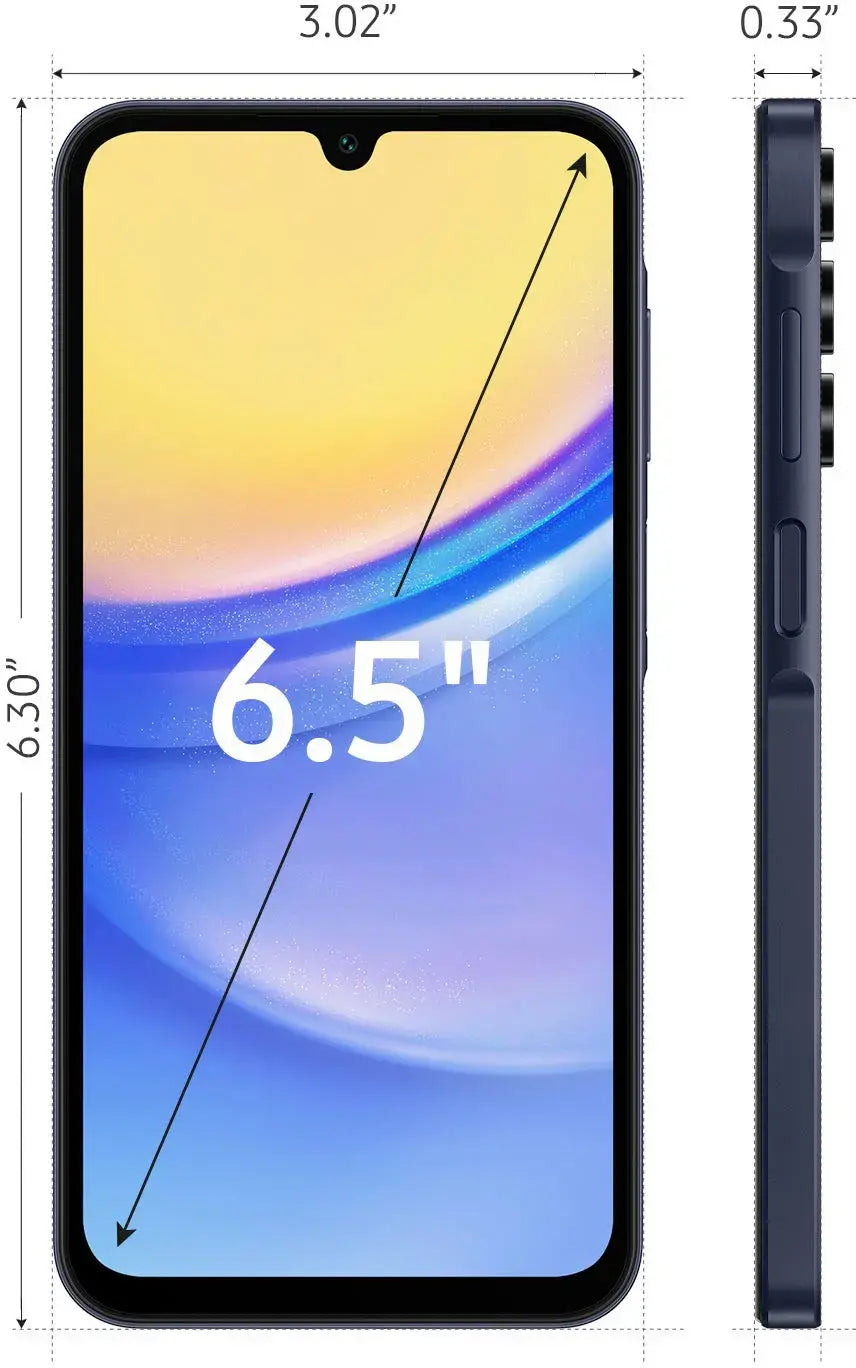Unlocked Samsung Galaxy A15 5G - 128GB - Blue Black - SM-A156UZKDXAA