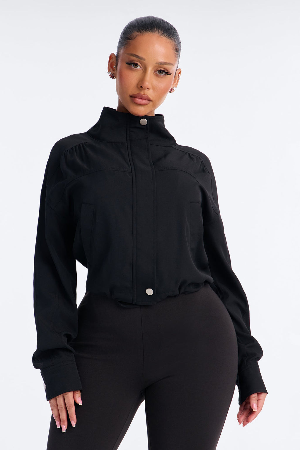 Street Smart Utility Skinny Leg Jumpsuit - Black