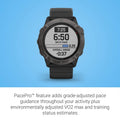 Garmin fenix 6X Pro Solar Titanium Carbon Gray DLC w/ Black Band - 010-02157-20