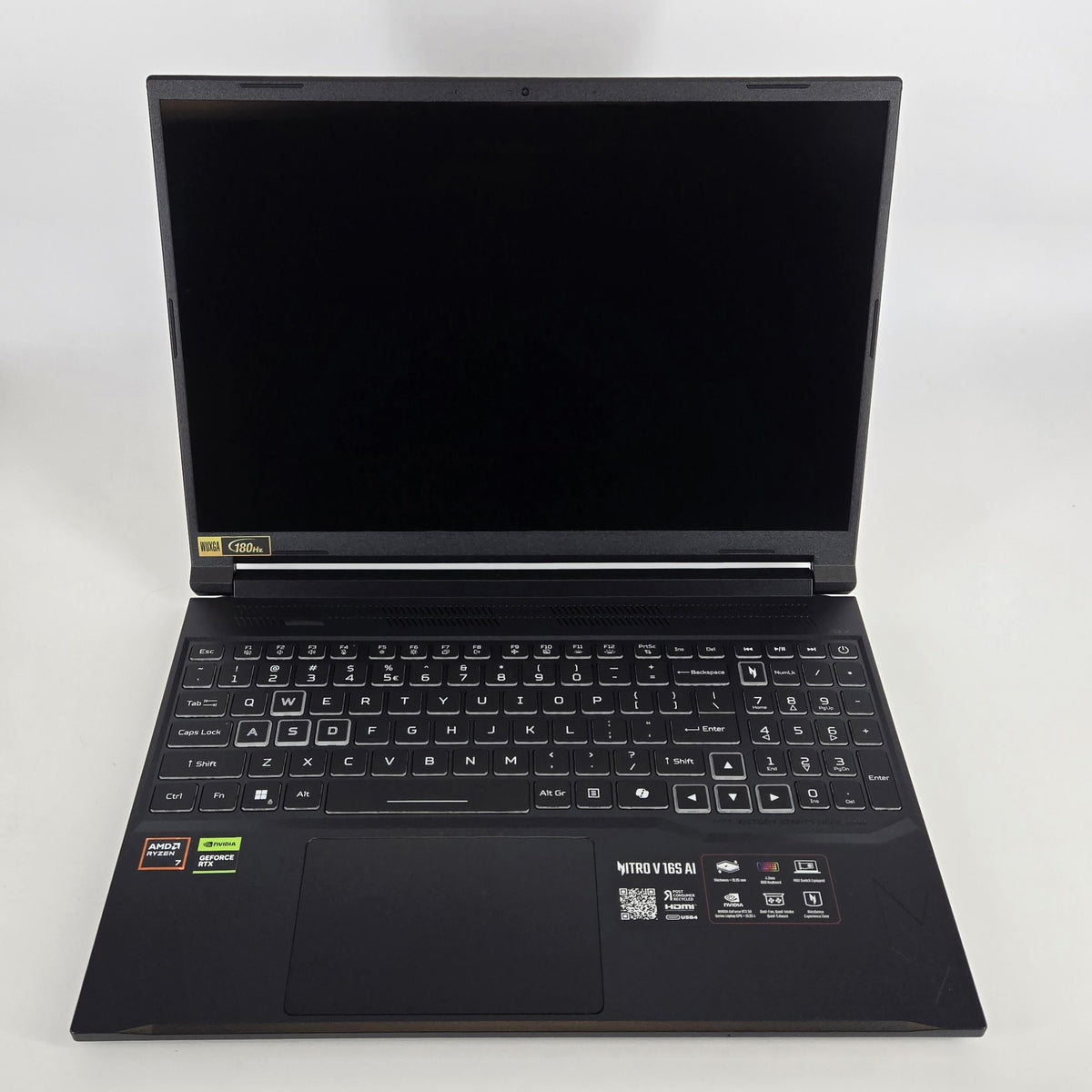 Acer Nitro V 16 AI Black 3.8 GHz AMD Ryzen 7 260 32GB RAM 1TB Solid State Drive NVIDIA GeForce RTX 5060 8 GB