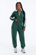 Out And About Fleece Pant Set - Hunter