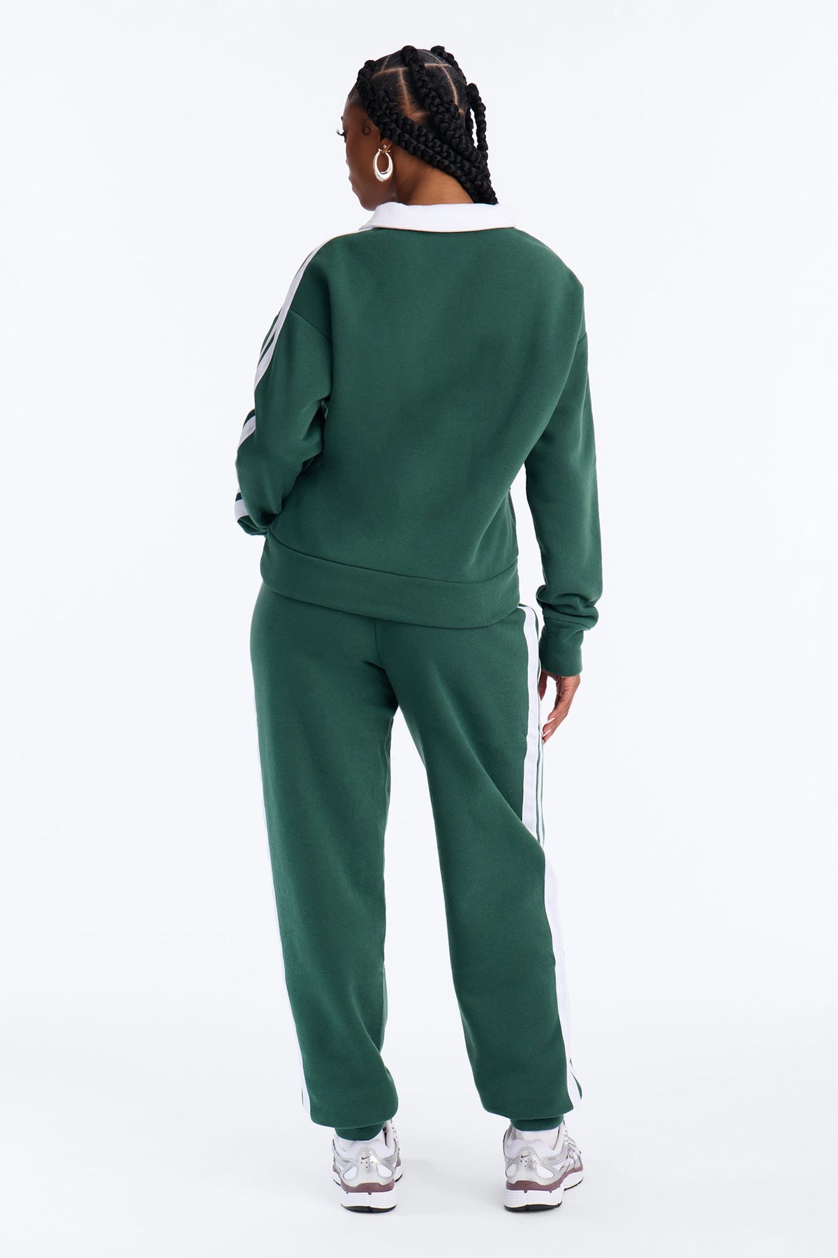 Out And About Fleece Pant Set - Hunter