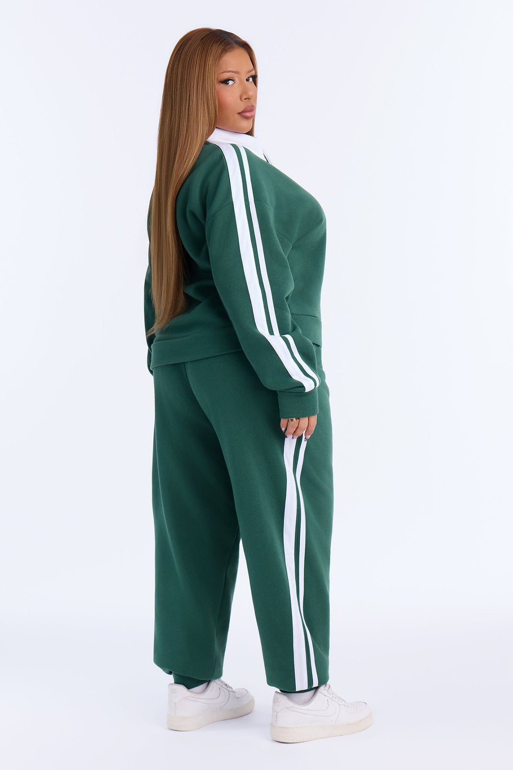 Out And About Fleece Pant Set - Hunter