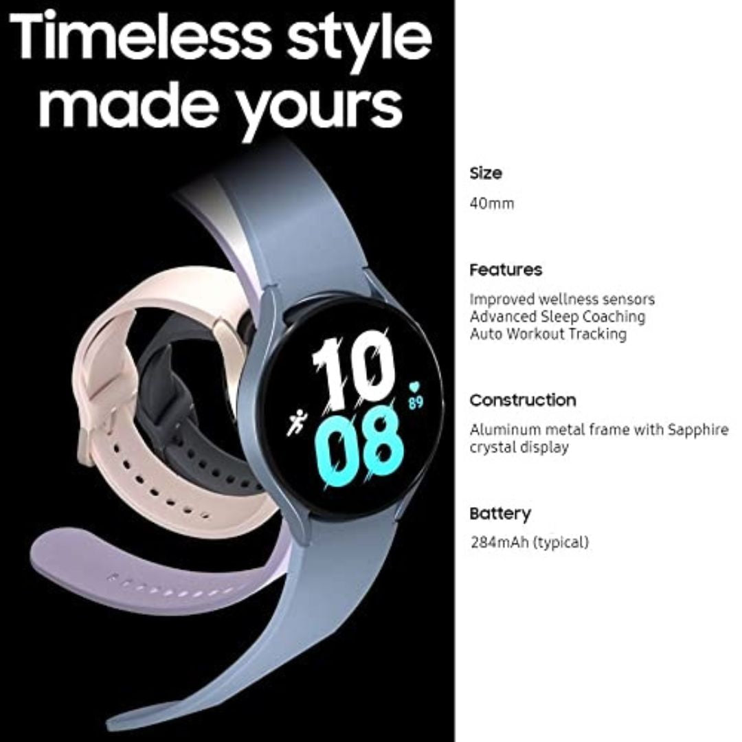 Samsung Galaxy Watch 5 Aluminum 40mm LTE - 16GB - Graphite - SM-R905UZAAXAA