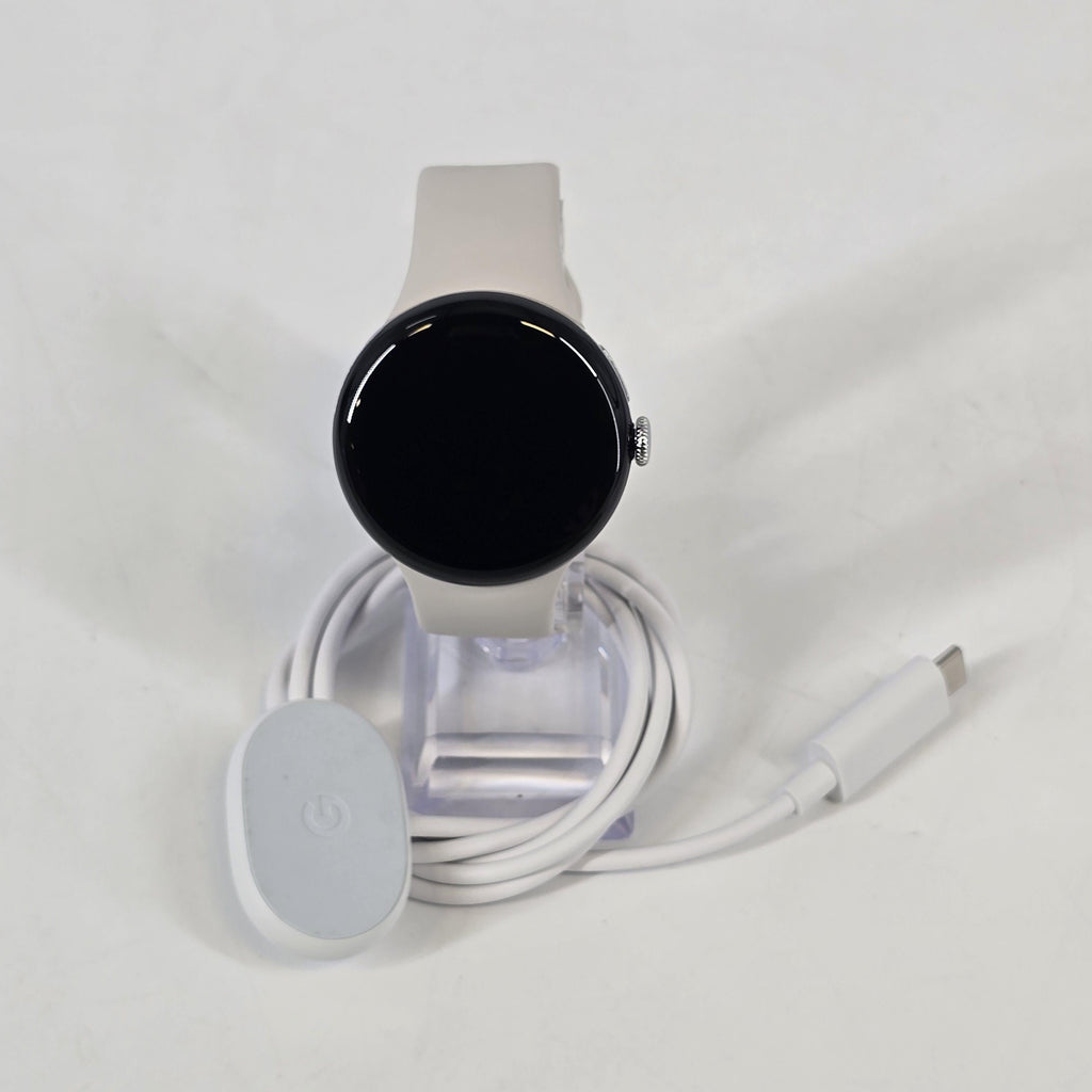 Google Pixel Watch 4 41mm Polished Silver Unlocked 32GB