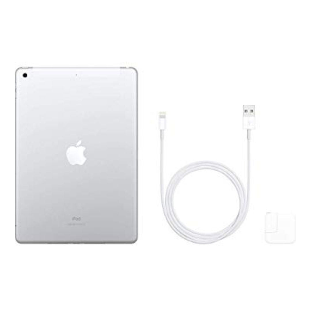 Apple iPad 7th Gen (2019) - WiFi + Cellular 32GB - Silver - MW6X2LL/A