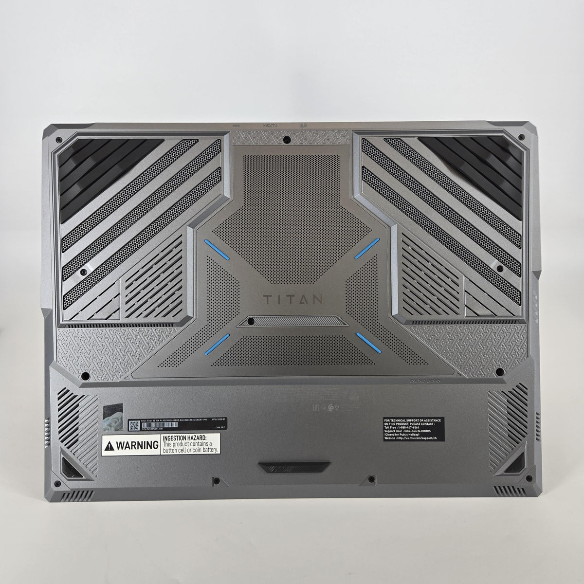 MSI Titan 18 HX AI 18 Black 2.8 GHz Intel Core Ultra 9 Series 2 64GB RAM 4TB Solid State Drive NVIDIA GeForce RTX 5090 24 GB