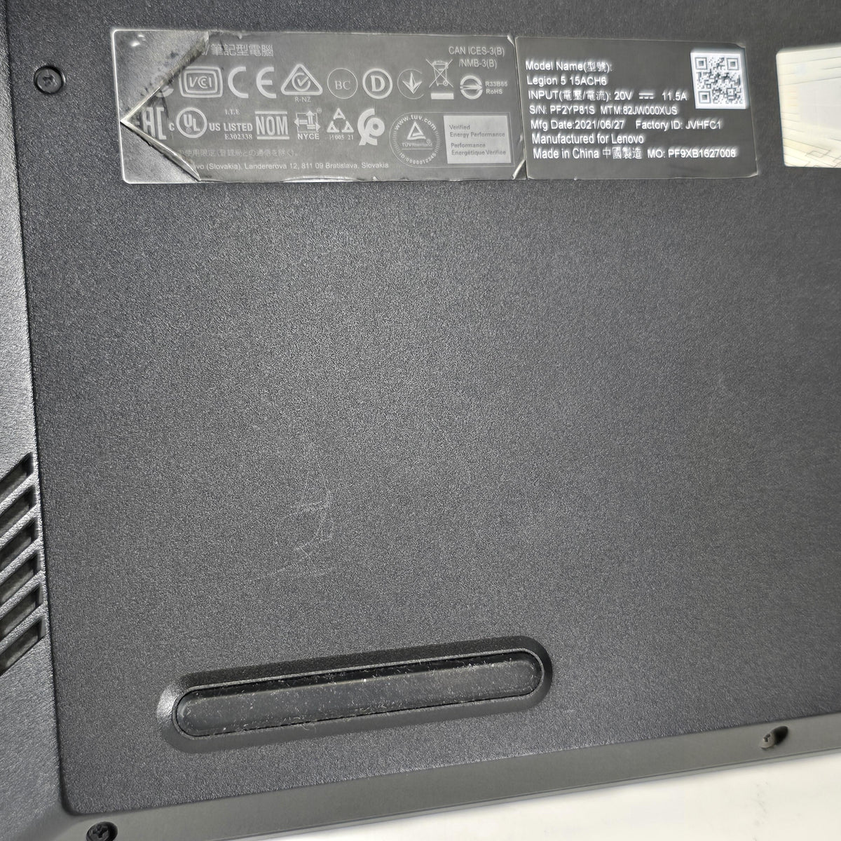 Lenovo Legion 5 15.6 Blue 3.2 GHz AMD Ryzen 7 5800H 16GB RAM 2TB Solid State Drive 512GB Solid State Drive NVIDIA GeForce RTX 3050 Ti 4 GB
