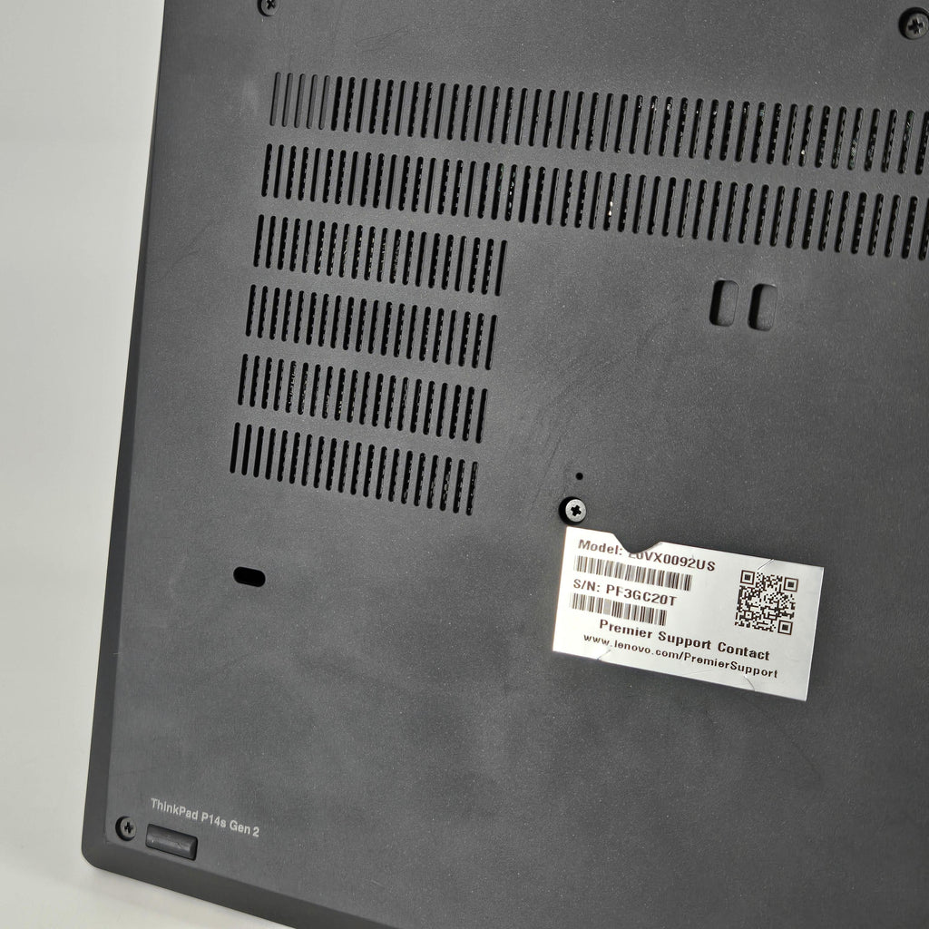 Lenovo ThinkPad P14s Gen 2 Black 2.8 GHz Intel Core i7 11th Gen. 32GB RAM 1TB Solid State Drive NVIDIA T500 4 GB