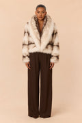 No Chill Faux Fur Jacket - Ivory/combo