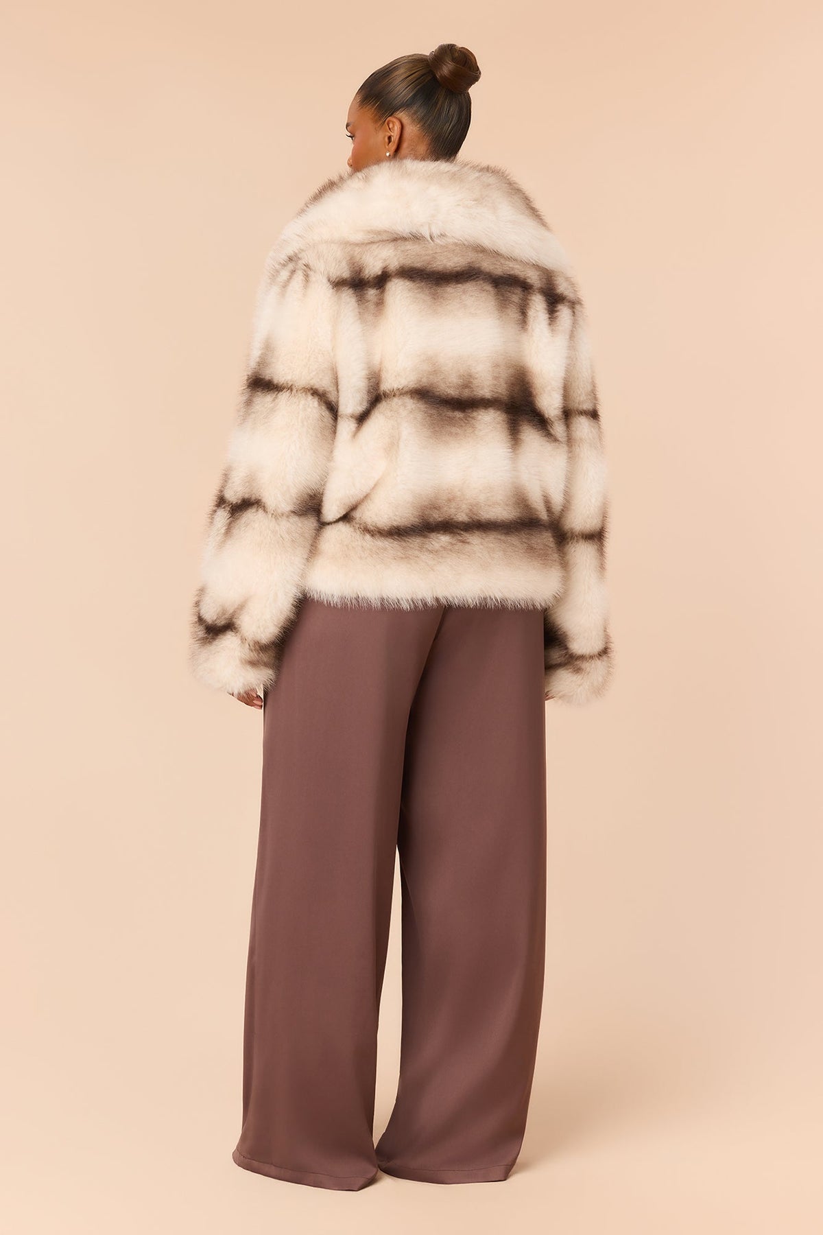 No Chill Faux Fur Jacket - Ivory/combo