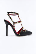Adora Studded Pumps - Black