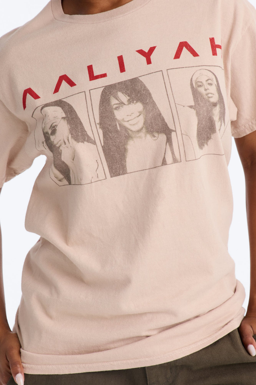 Aaliyah Peoples Princess Washed Tee - Stone