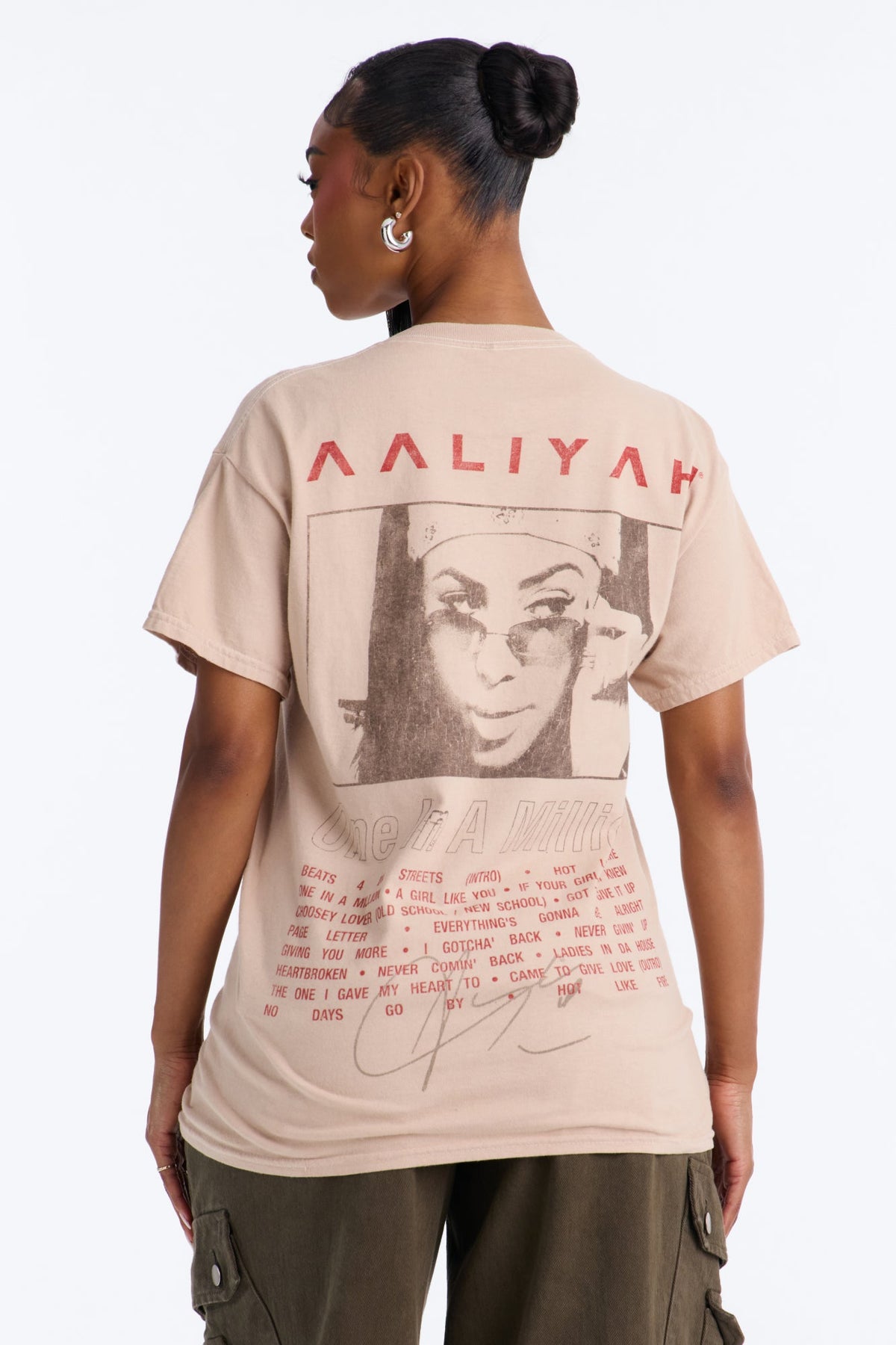 Aaliyah Peoples Princess Washed Tee - Stone