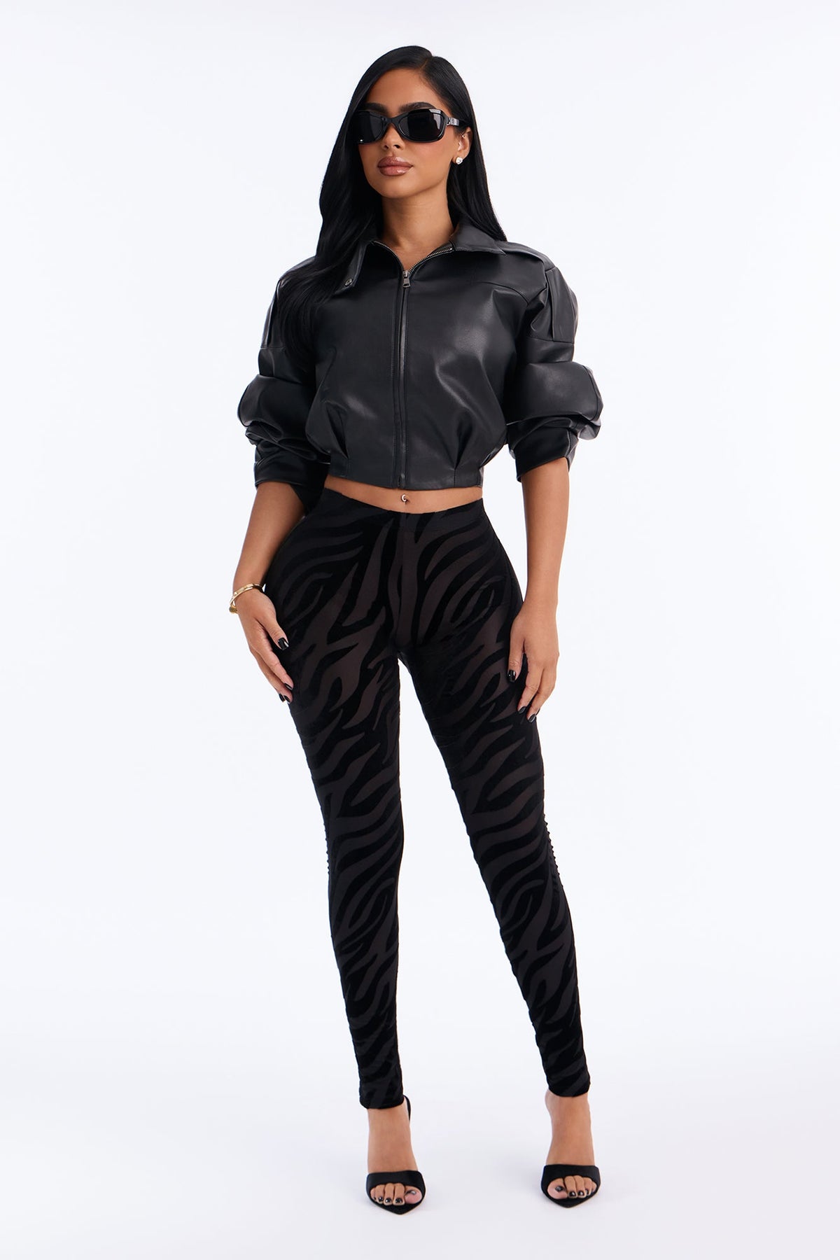 Wild Thing Low Rise Burnout Legging - Black