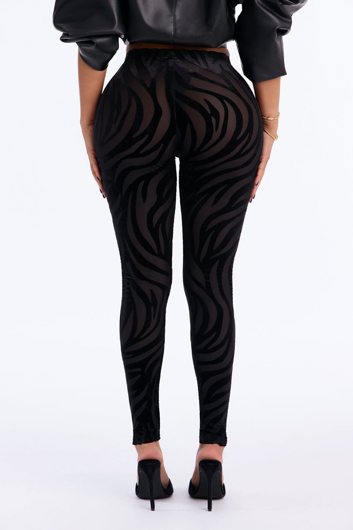 Wild Thing Low Rise Burnout Legging - Black