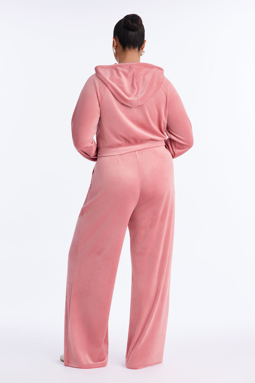 Trendsetter Energy Velour Pant Set - Mauve