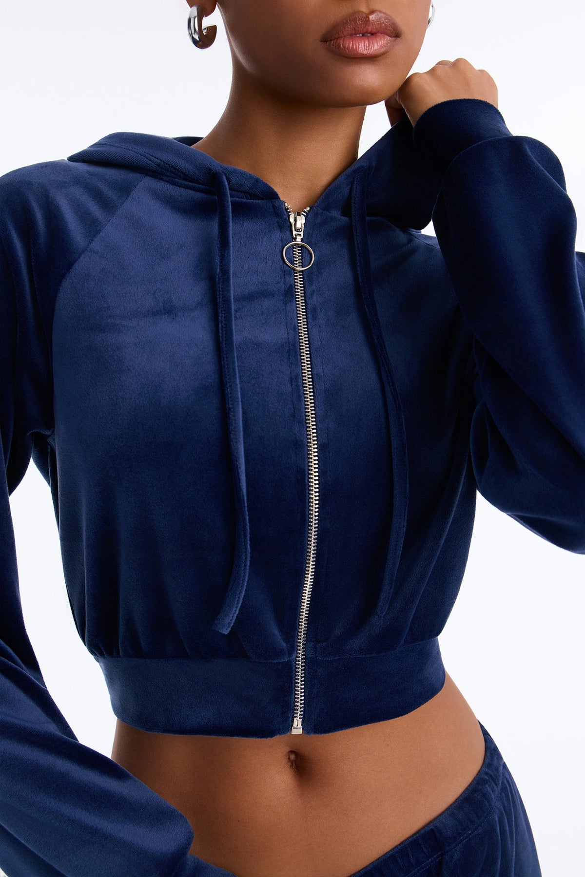 Trendsetter Energy Velour Pant Set - Navy