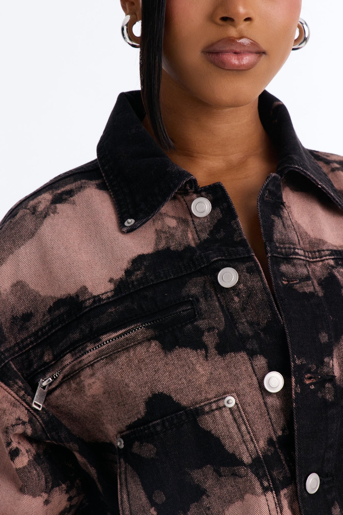 Eternal Dusk Utility Denim Jacket - Black/combo