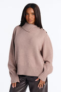 Warm Layers Mock Neck Pullover Sweater - Oatmeal