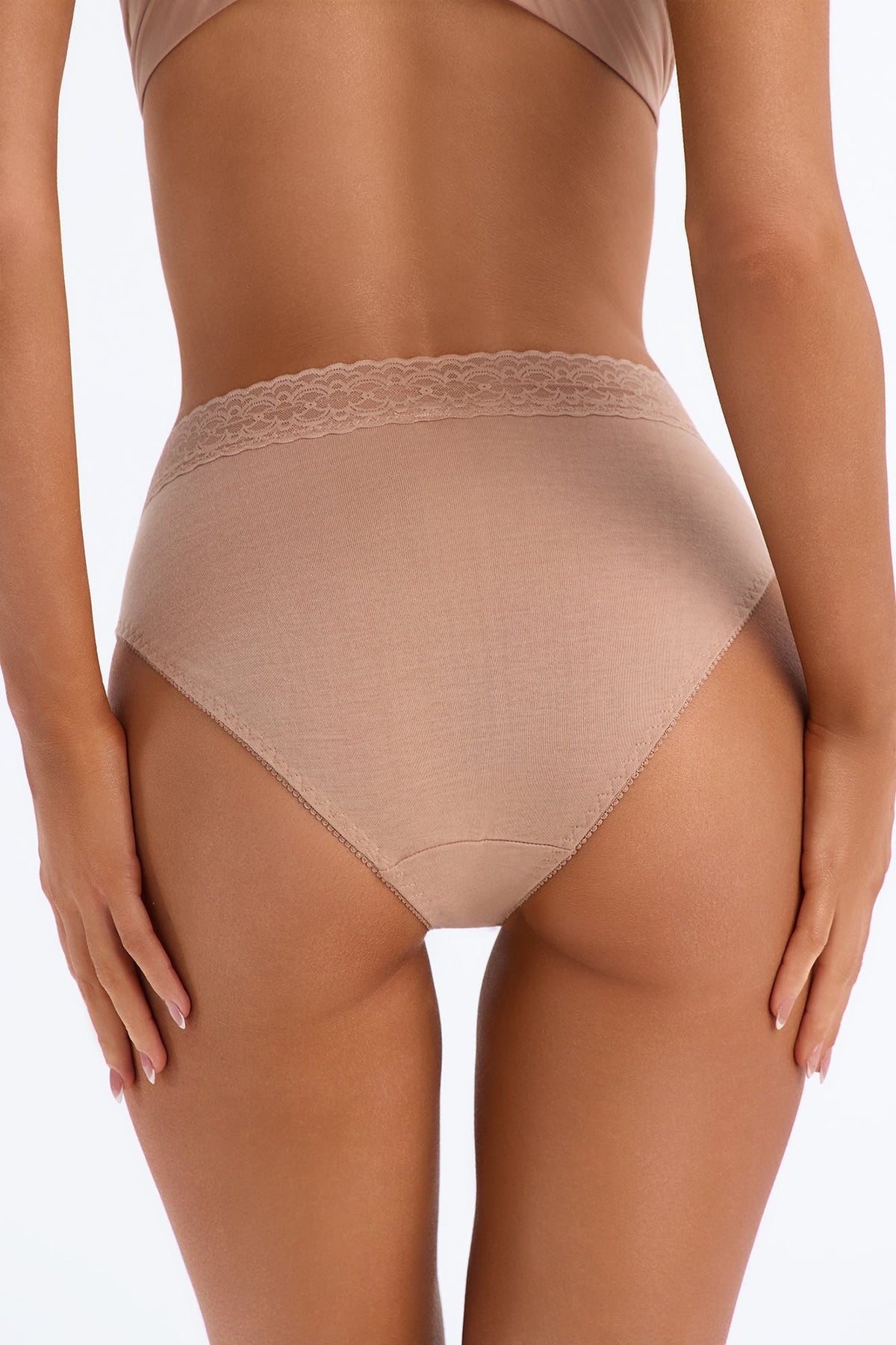 Michelle Cotton Hipster Panty - Nude