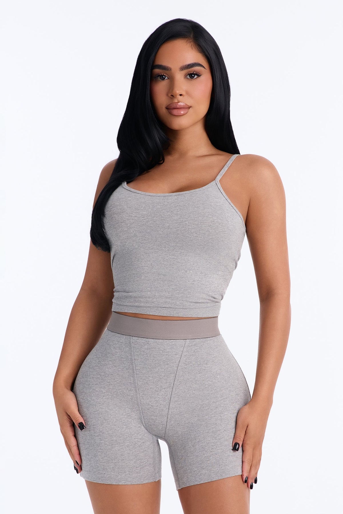 FN Mood Cotton Essential Boxer Brief - Heather Grey