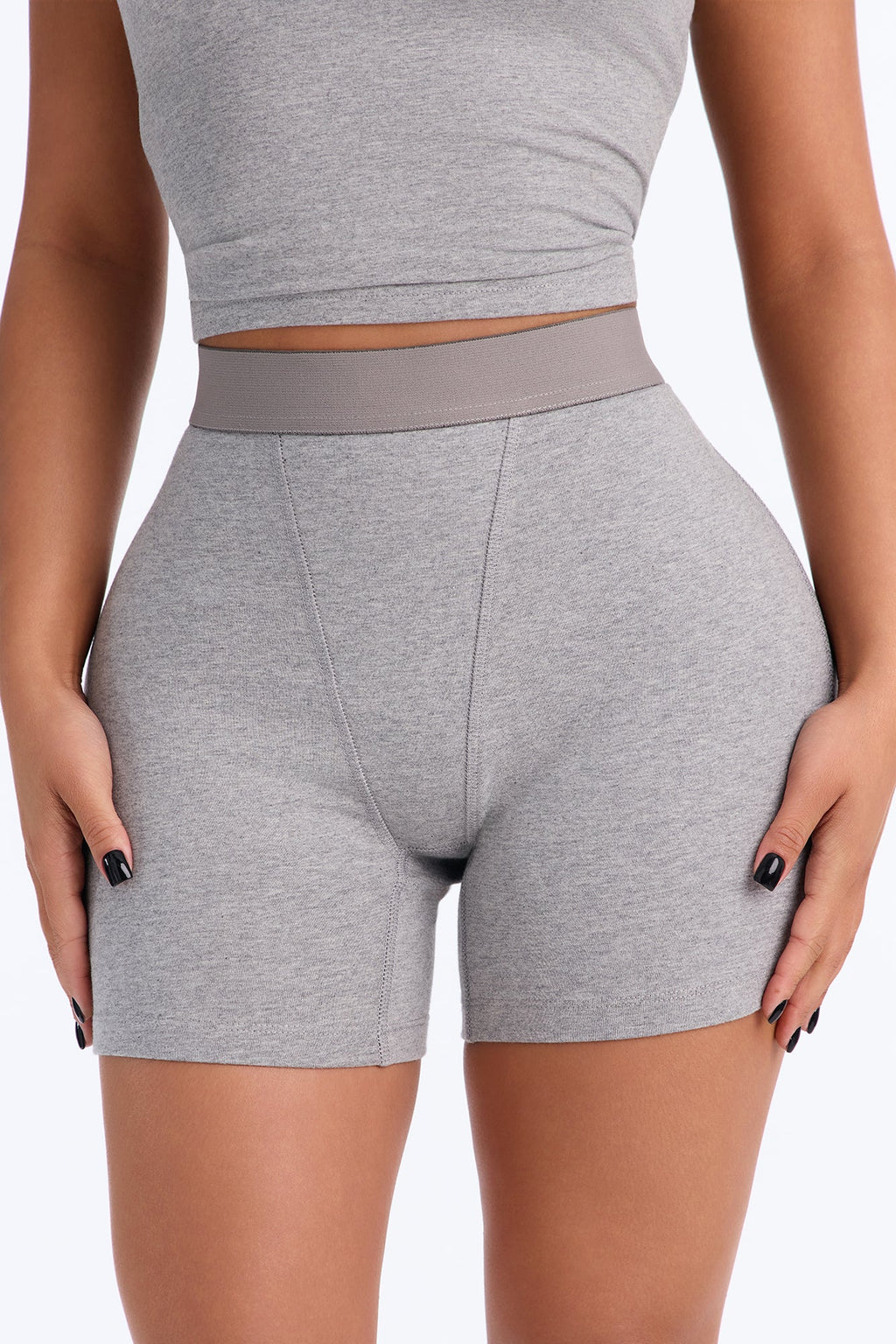 FN Mood Cotton Essential Boxer Brief - Heather Grey