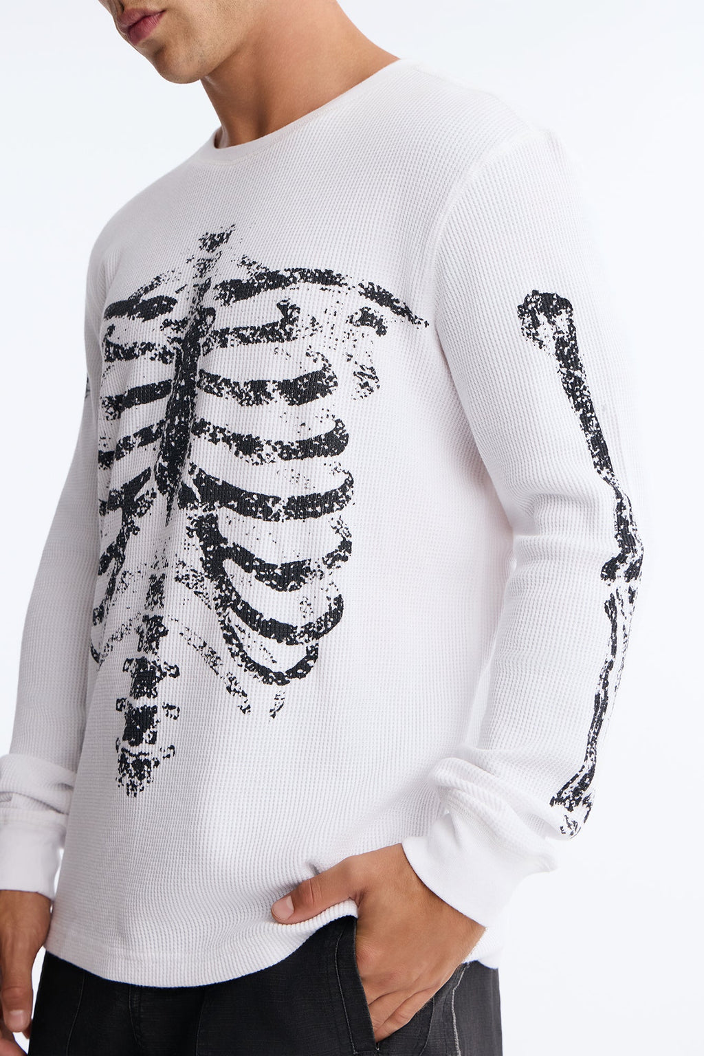 Skeleton Thermal Long Sleeve - White