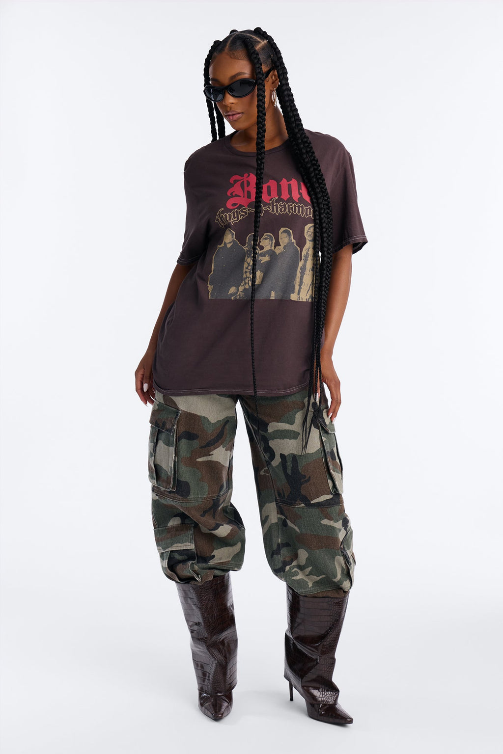 Bone Thugs N Harmony Classic Washed Tee - Brown