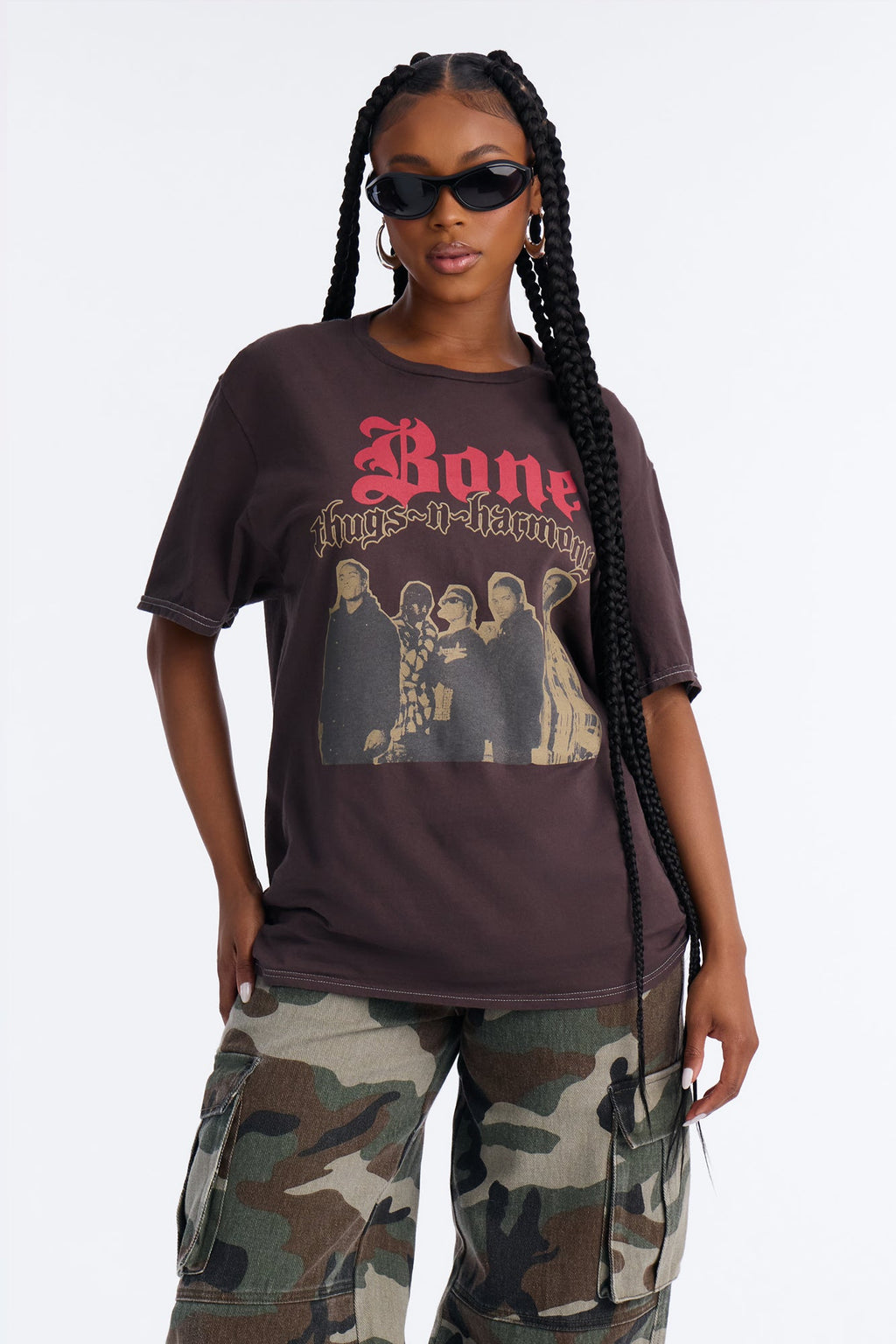 Bone Thugs N Harmony Classic Washed Tee - Brown