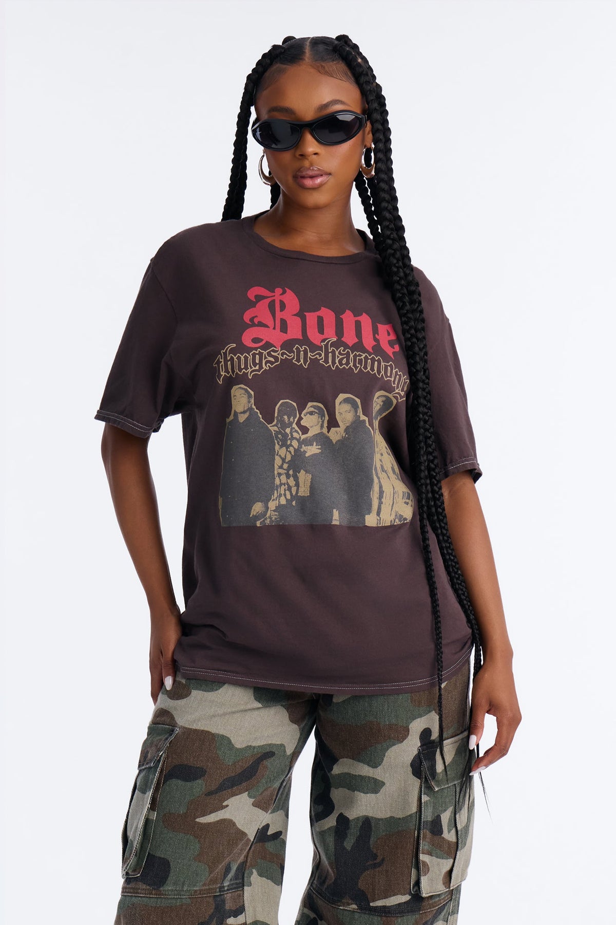 Bone Thugs N Harmony Classic Washed Tee - Brown