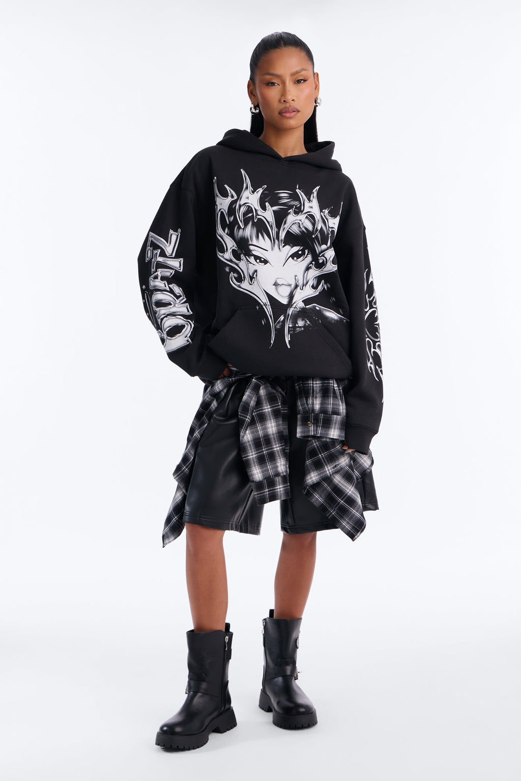 Bratz Cyber Heart Hoodie - Black