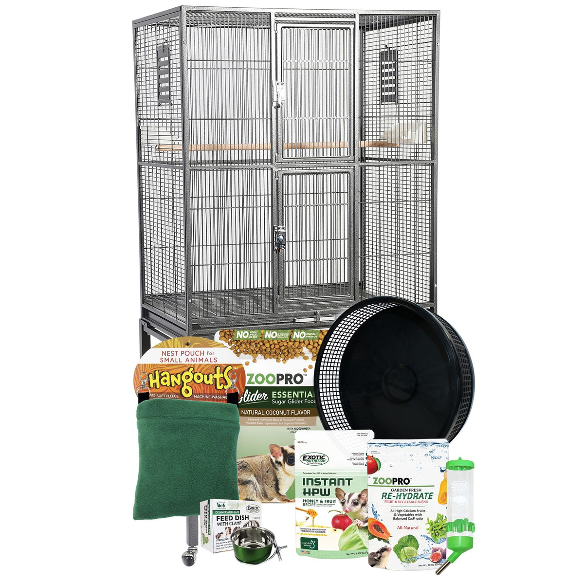 Brisbane Cage & Starter Pack for Sugar Gliders