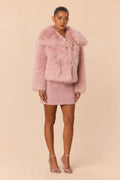In The Alps Faux Fur Jacket - Soft Pink