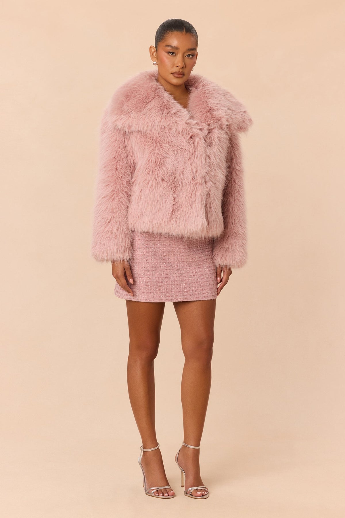 In The Alps Faux Fur Jacket - Soft Pink