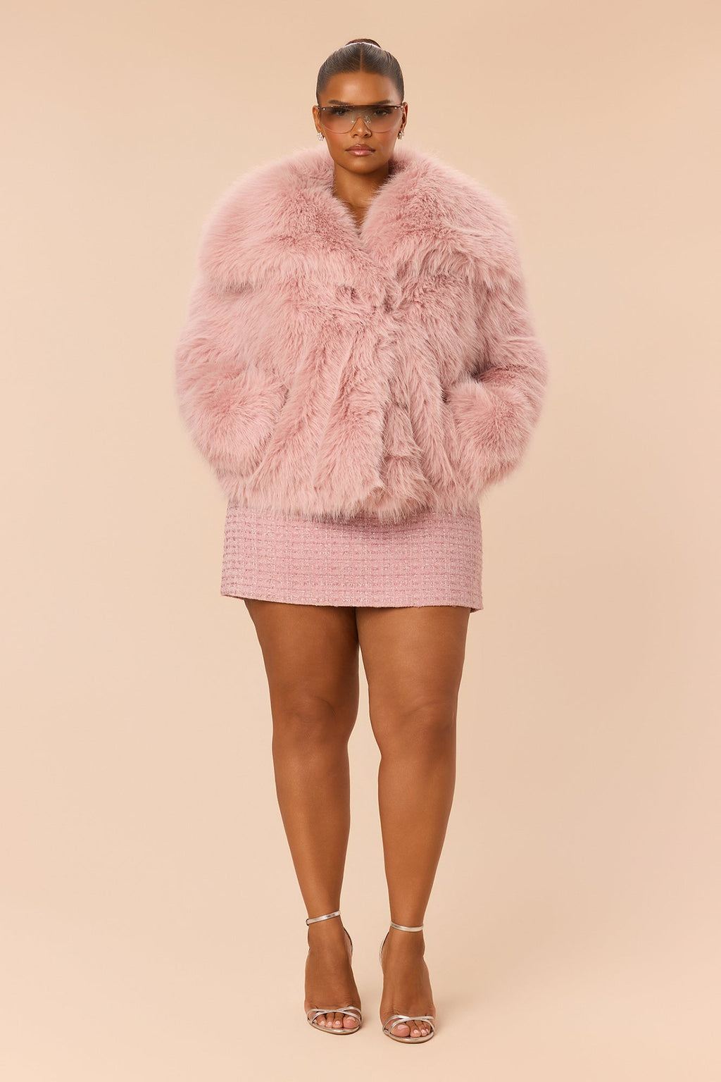 In The Alps Faux Fur Jacket - Soft Pink
