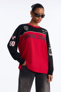 Limited Edition Racing Long Sleeve Tee - Red/combo