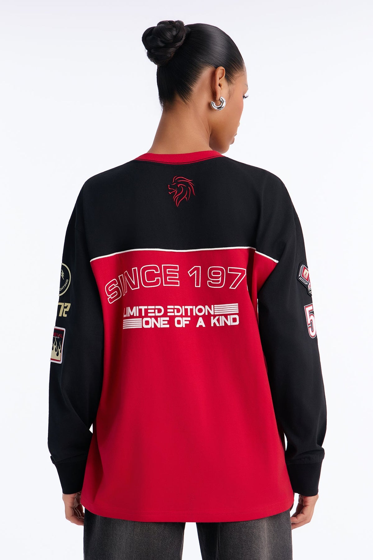 Limited Edition Racing Long Sleeve Tee - Red/combo