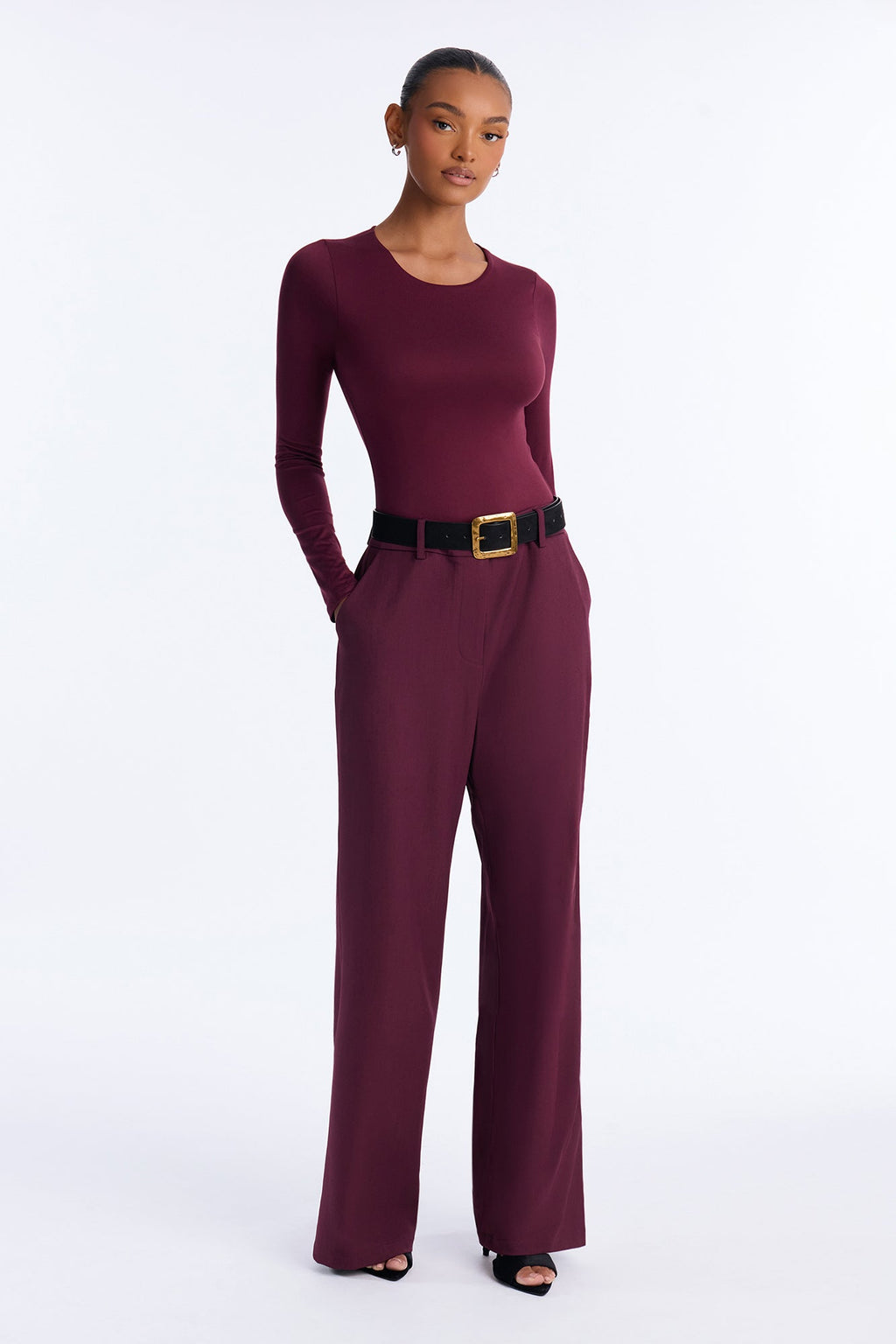 Make No Mistake Trouser - Plum