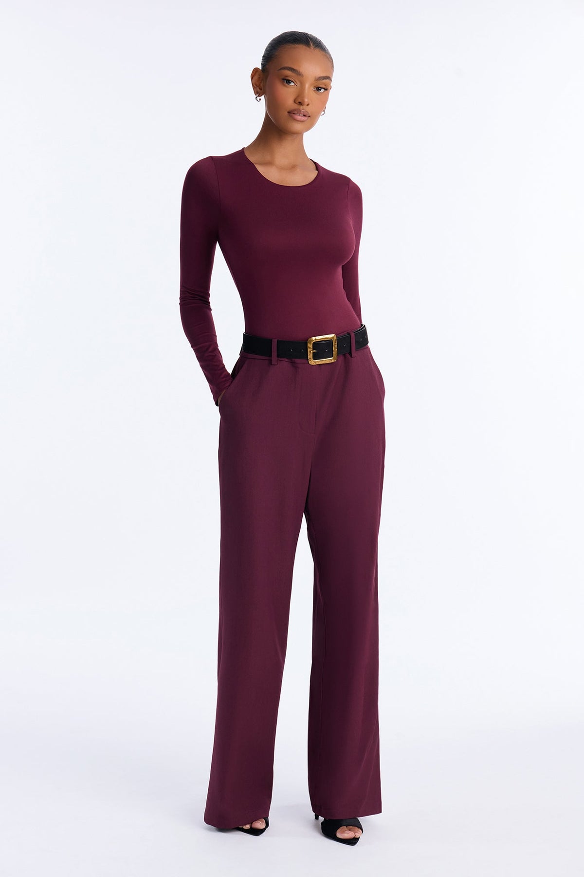 Make No Mistake Trouser - Plum