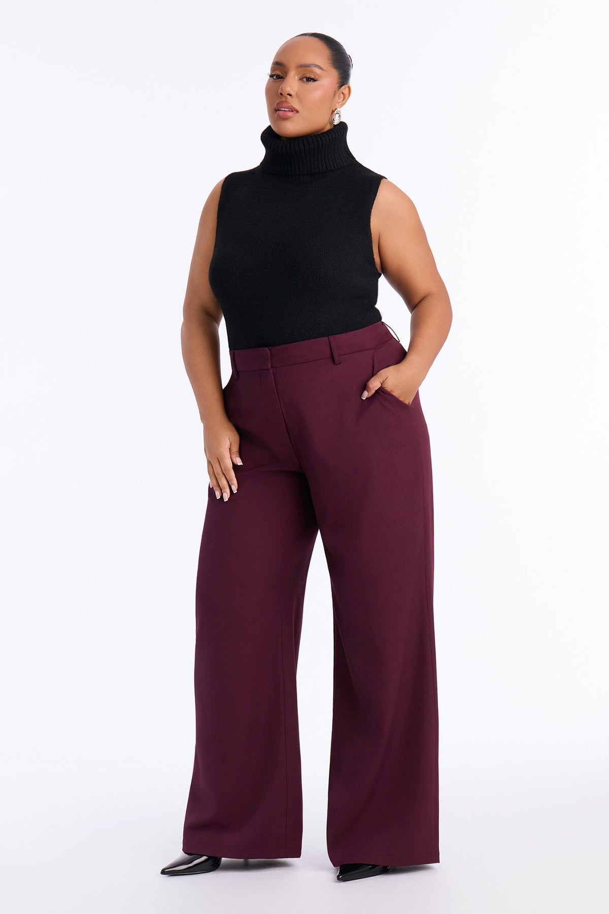 Make No Mistake Trouser - Plum
