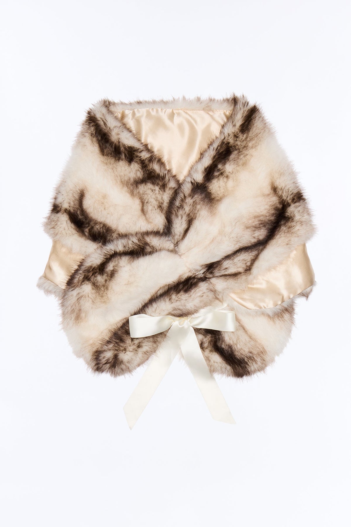 Feeling Fancy Faux Fur Scarf - Grey/combo