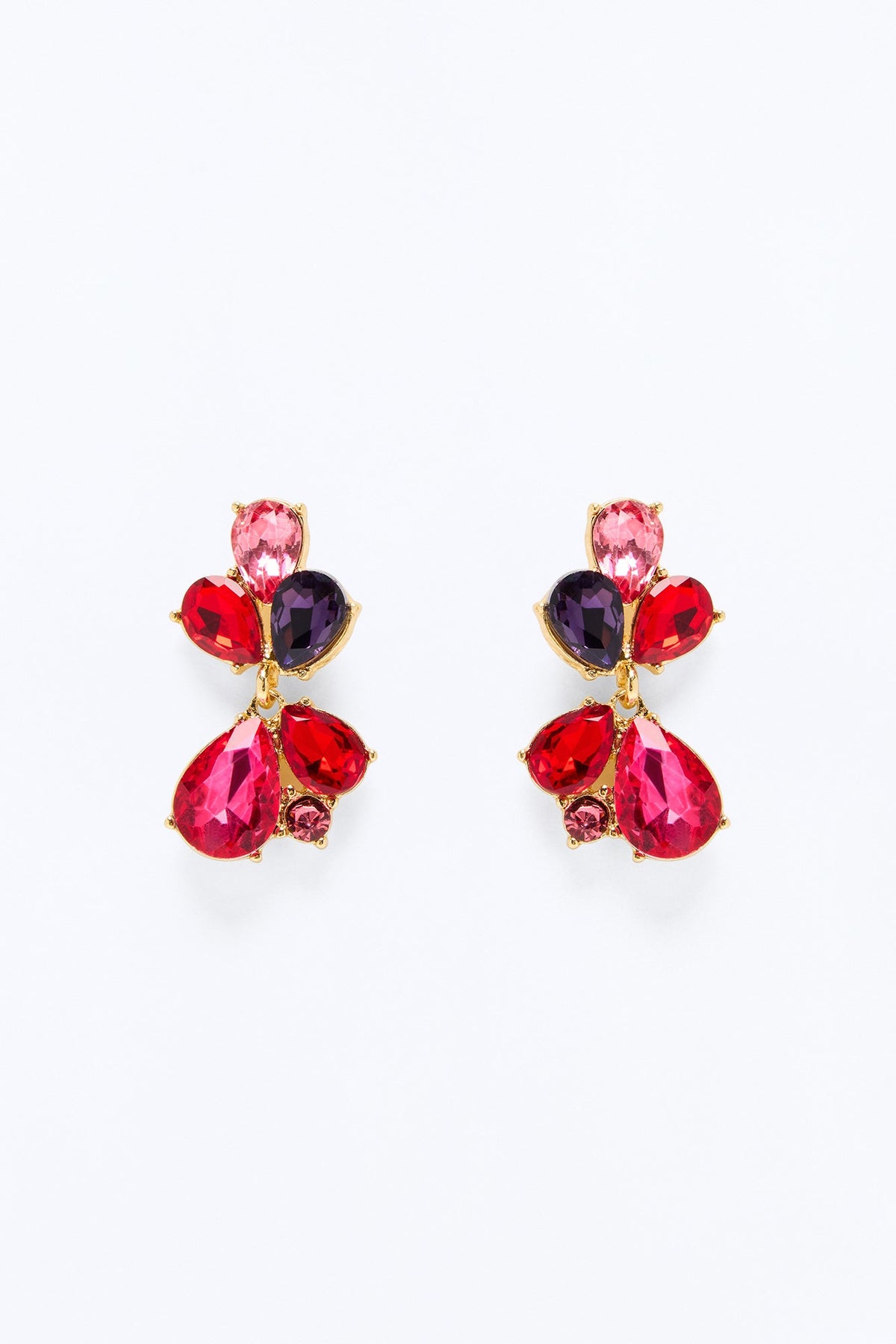 Romance Me Drop Earrings - Pink/combo