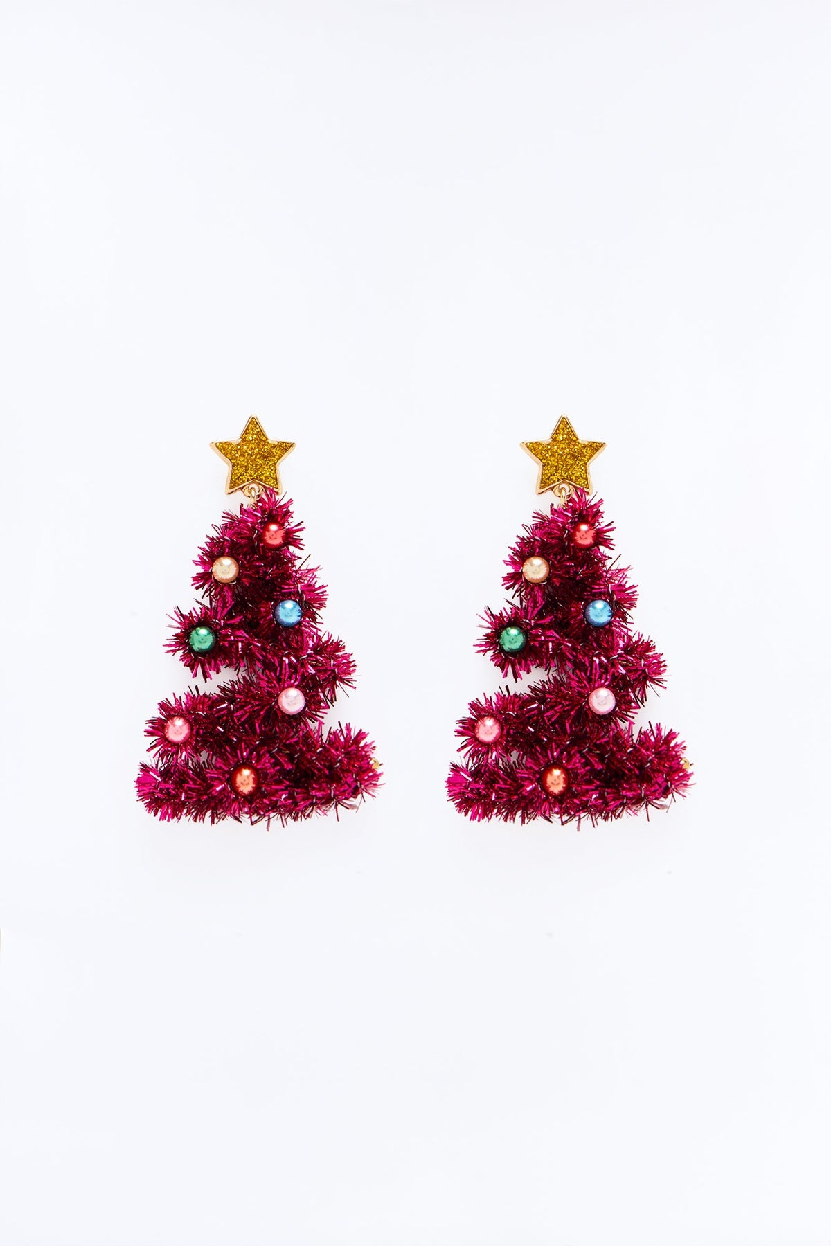 Tree Top Wishes Drop Earrings - Pink