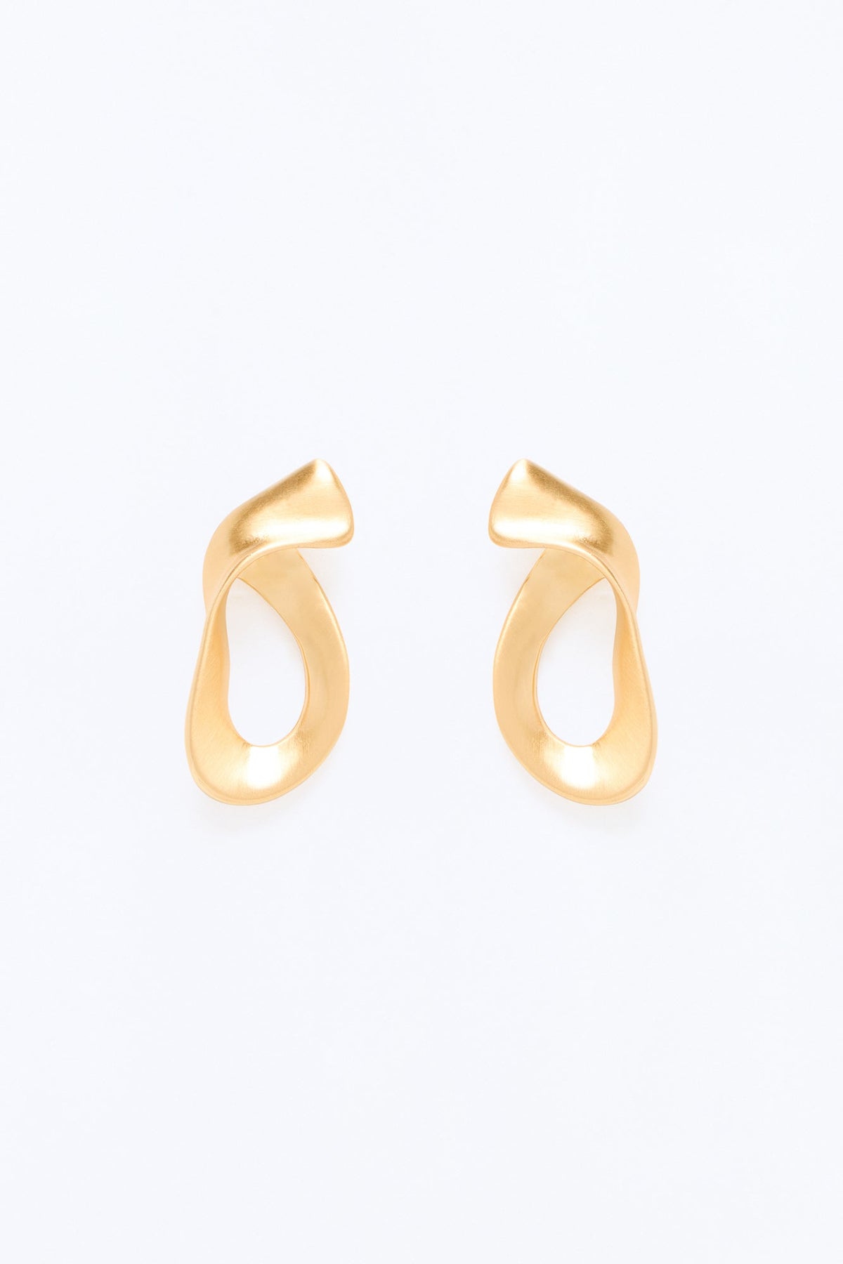 Shape Up Drop Earrings - Antique Gold