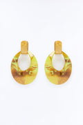 Feel The Breeze Drop Earrings - Green