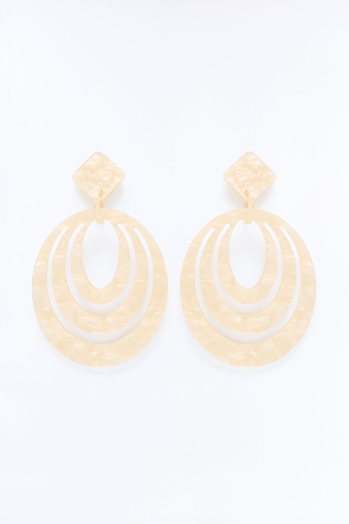 Beach Haven Drop Earrings - White