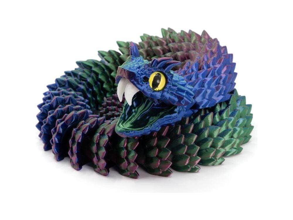 3D Printed Multi-Color Eyelash Viper - Large