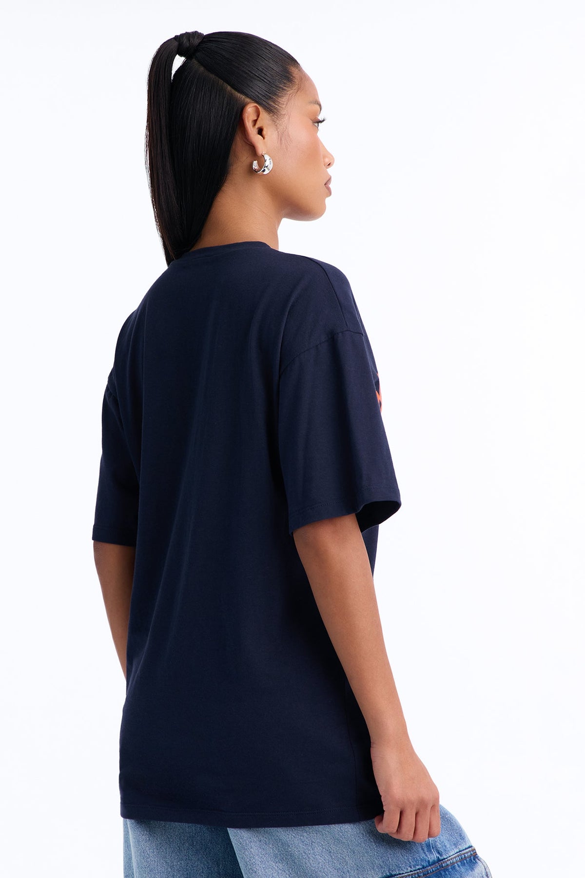 Chicago Girl Tee - Navy/combo